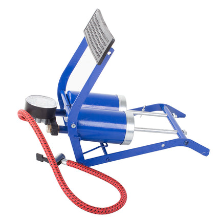 Fodpumpe til Bil og Cykel med To Cylindre - Effektiv og Robust