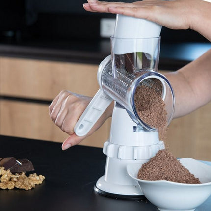 Rivjärn och grönsakshackare med 3 trummor