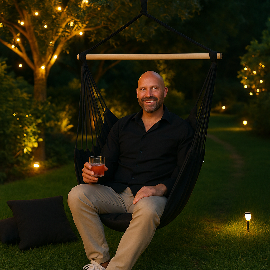 Hängstol inkl. 2 kuddar - KRAFTIG NEDSATTA