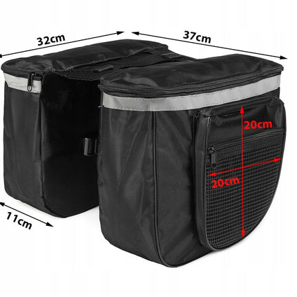 Stor Cykeltaske til Bagagebærer – 28L med Reflekser
