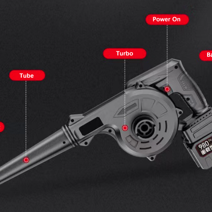 Luftblås som gör alla rengöringsuppgifter enkla.