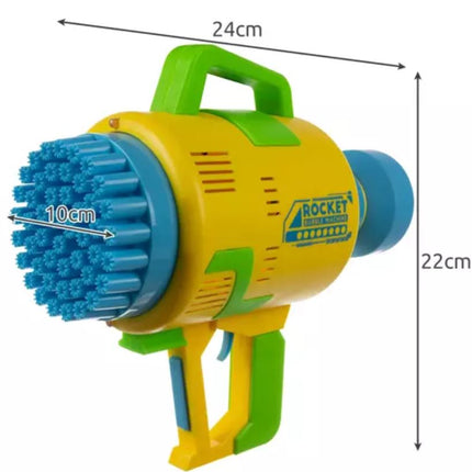 Monster boblemaskine bazooka med LED lys