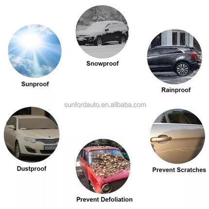 Bil presenning - overtræk med nat reflekser