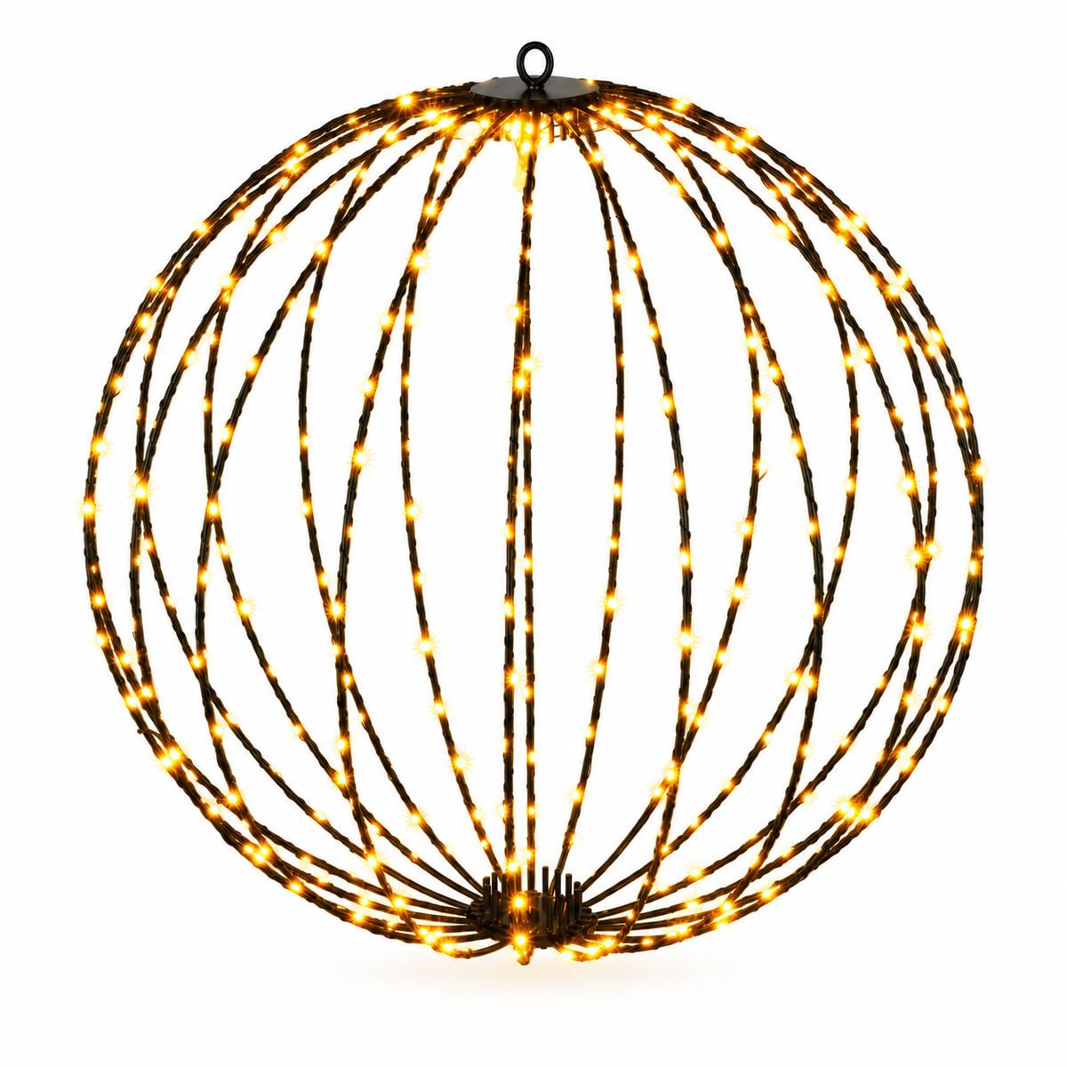LED Lyskugle med Varmhvide Lys – 40, 50 eller 60 cm med Timer