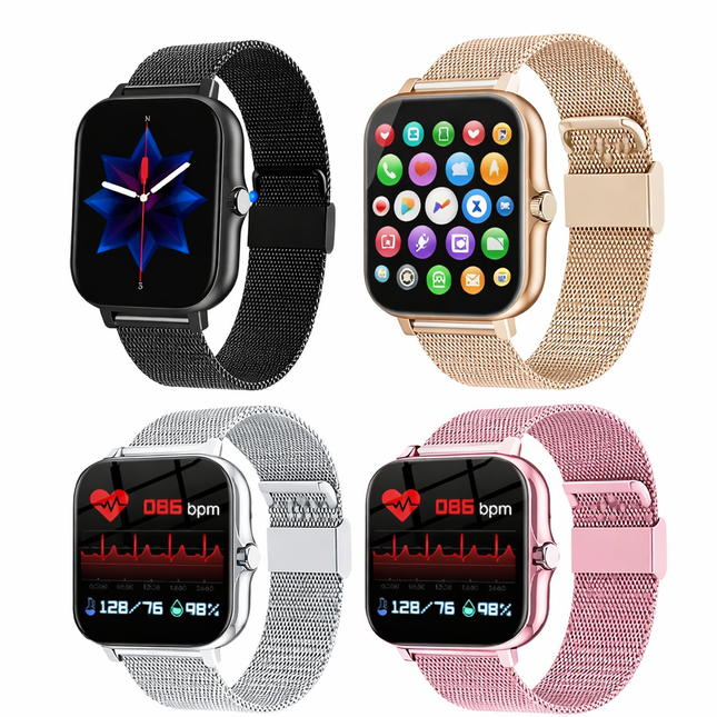 Smartwatch til kvinder og mænd – bluetooth opkald & sport