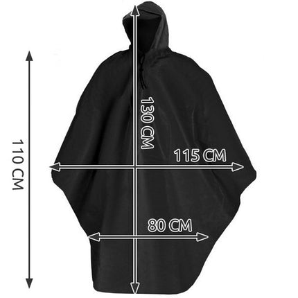 Regnjakke til kvinder og mænd med hætte og lille visir.