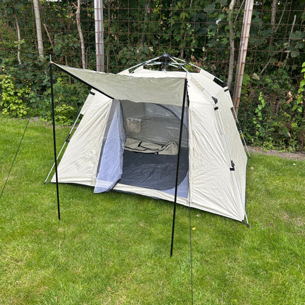 Pop-up-tält för 2-3 personer med dörr och fönster