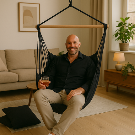 Hängstol inkl. 2 kuddar - KRAFTIG NEDSATTA