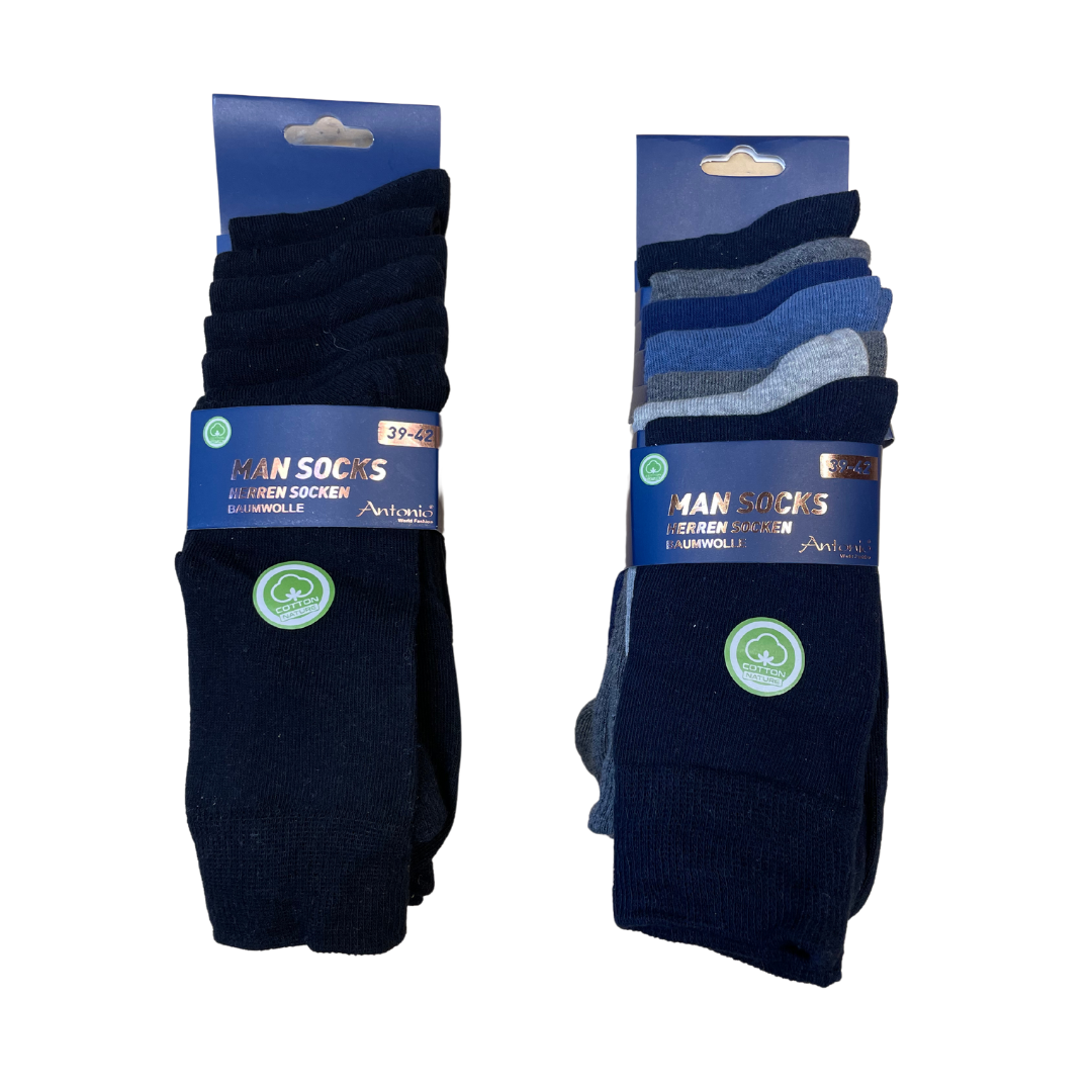 Premium Komfort Herrestrømper 7-Pak Bomuld