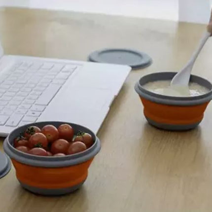 Silikonfällbar skål - 3 st.