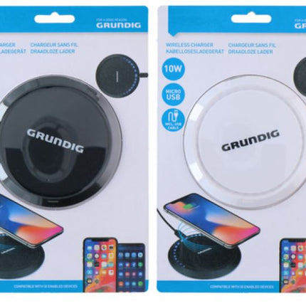 Grundig Trådløs opladning, hvid eller sort farve