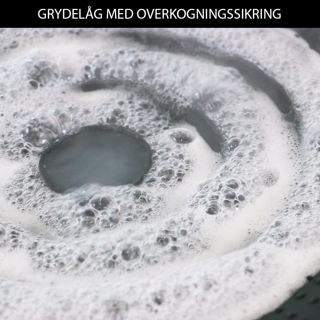 Grytlock med överkokningsskydd 