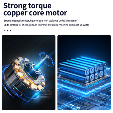Uppladdningsbar rengöringsborste med justerbart teleskophandtag
