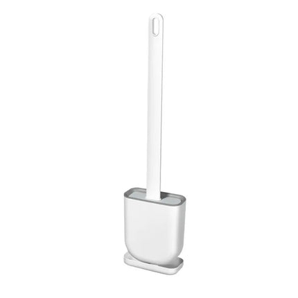 Toalettborste med platt silikonhuvud - EXTRA MINSKAD