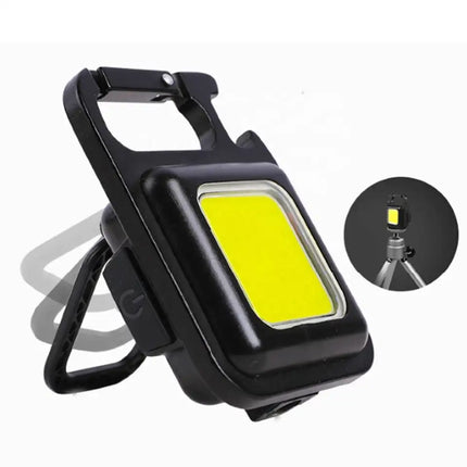 Multifunktionel Lommelygte Nøglering med Flaskeåbner