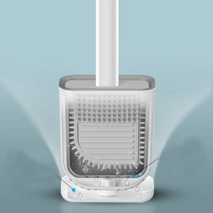 Toalettborste med platt silikonhuvud - EXTRA MINSKAD