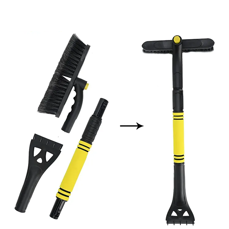 3-i-1 teleskopisk isskrapa och snöskrapa