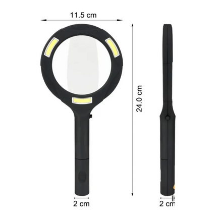 Ultra-Klar LED Forstørrelsesglas - Inkl. LED lys