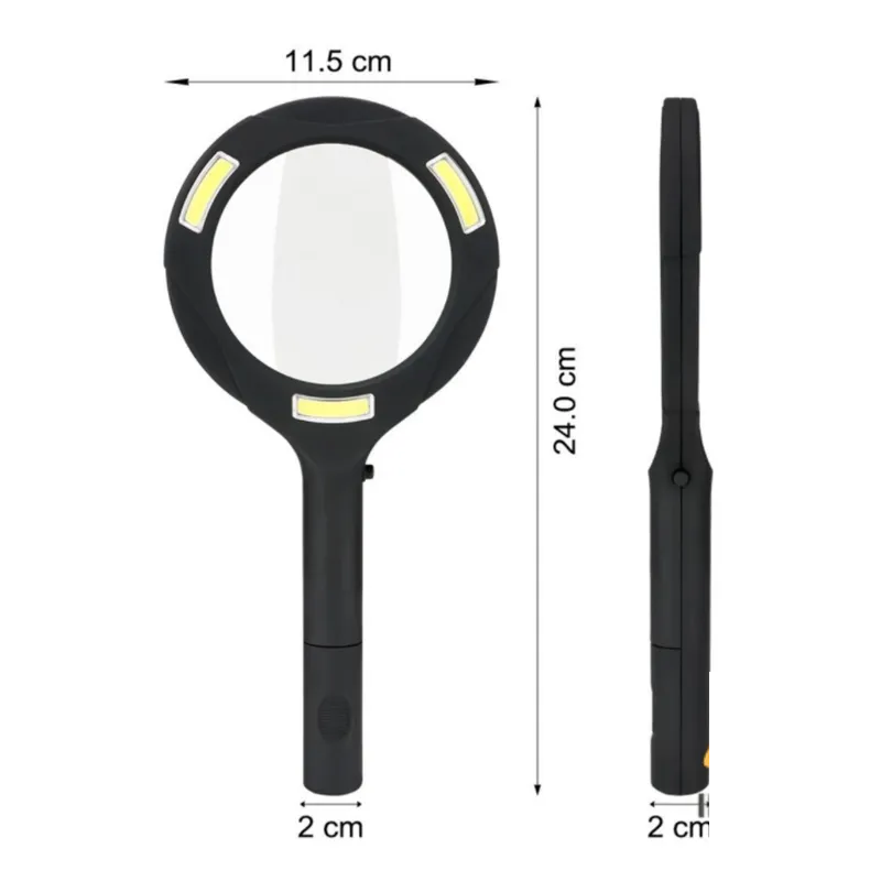 Ultra-Klar LED Forstørrelsesglas - Inkl. LED lys