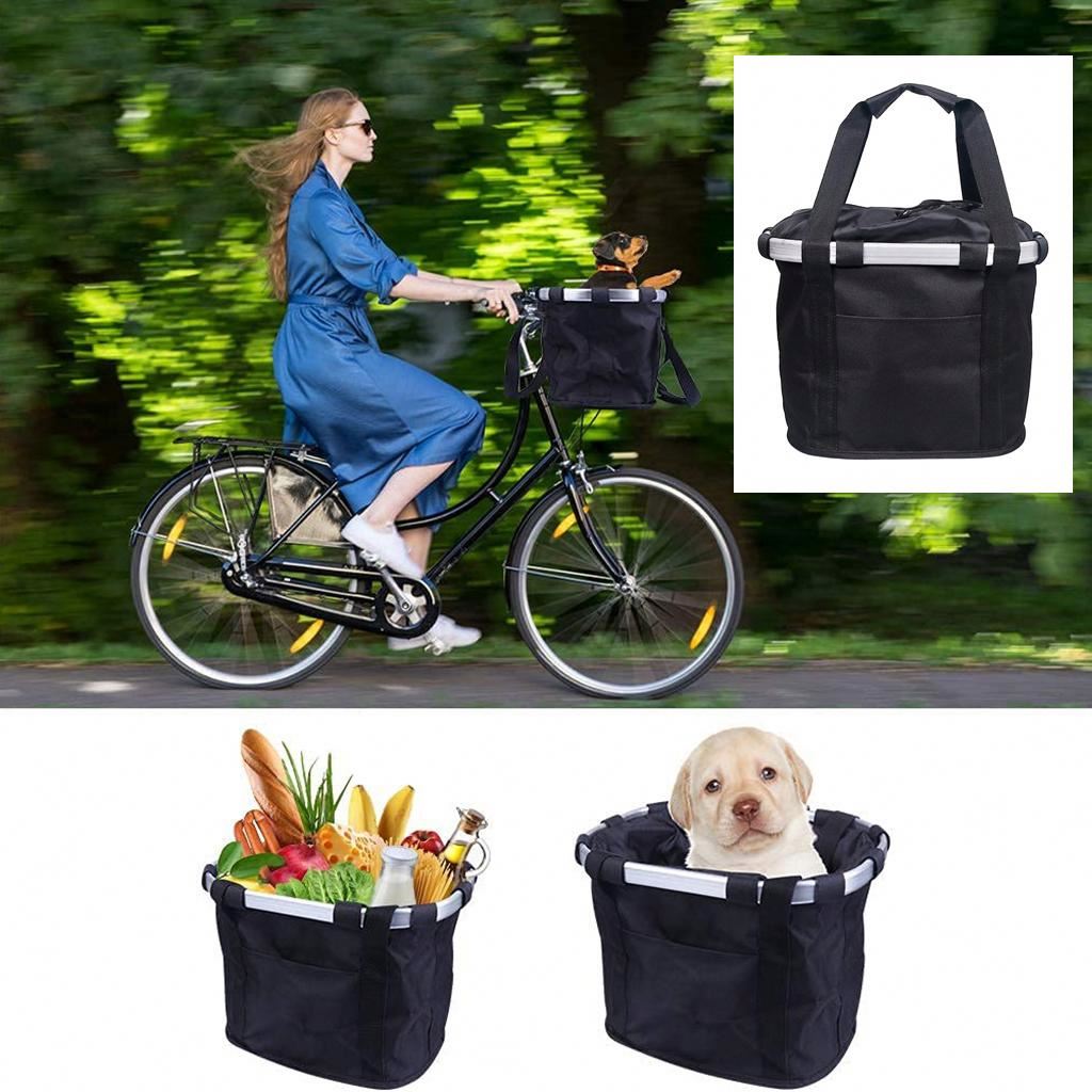 Stor cykelkorg med handtag och vattentät stängning