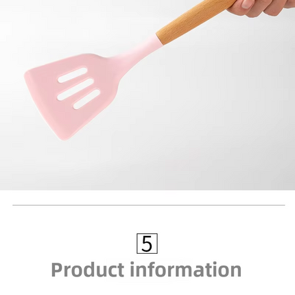 Køkkensæt 12 dele - pink farve