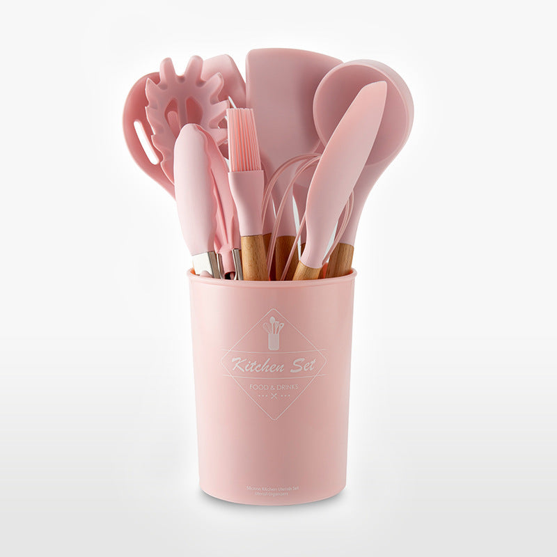 Köksset 12 delar - rosa färg