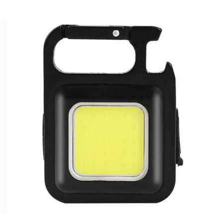 Multifunktionel Lommelygte Nøglering med Flaskeåbner