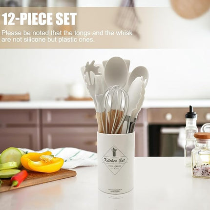 Komplet køkkensæt 12 dele - Hvid