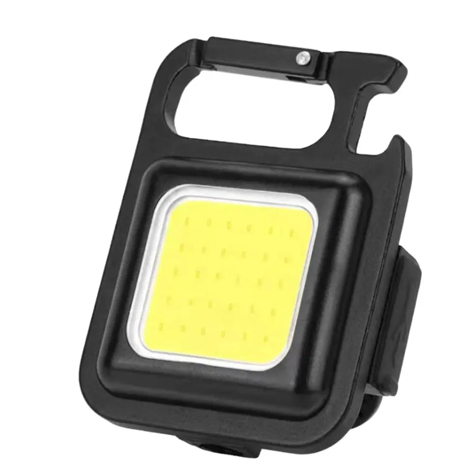 Multifunktionel Lommelygte Nøglering med Flaskeåbner