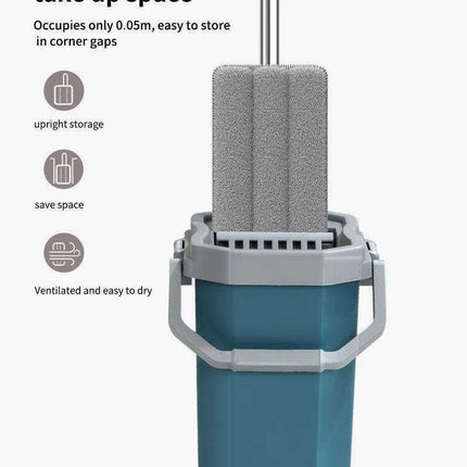 Moppset med klämfunktion i hinken