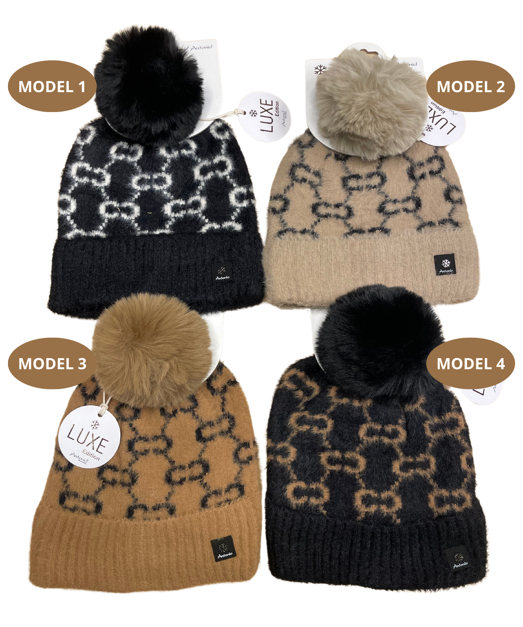 Lækker og Mega Blød Vinter Hue - 4 Faver