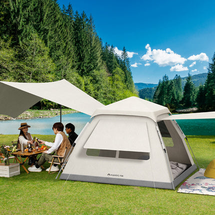 Tält med tak och dörrnät – För 3-4 personer