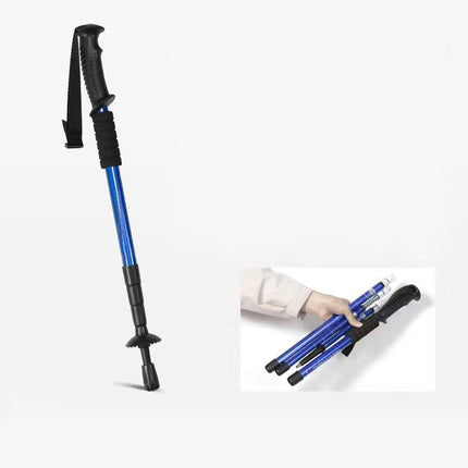 Teleskopiska gåstavar 2 st med ergonomiskt handtag