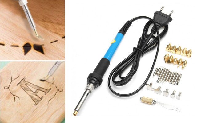 Pyrografi brännare set