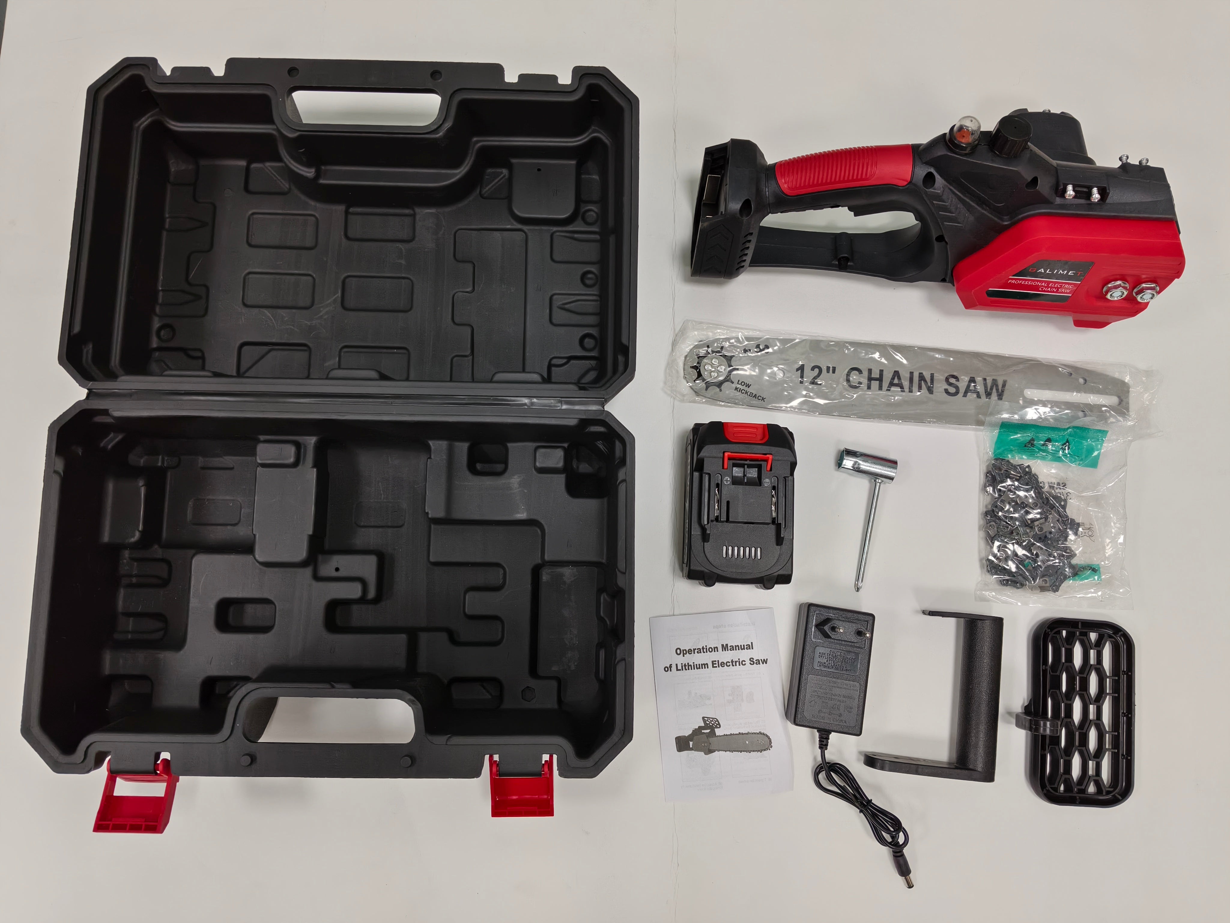 Batteridriven motorsåg 1200W - 30 cm Klipplängd
