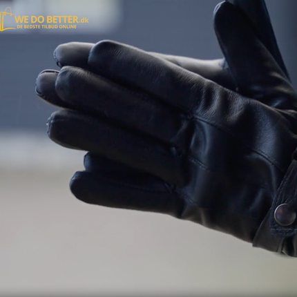 Luksuriøse Herre Læderhandsker 100% Ægte Læder – Elegant Varme til Dine Hænder!