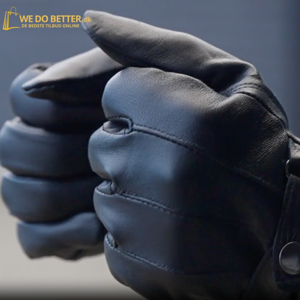 Luksuriøse Herre Læderhandsker 100% Ægte Læder – Elegant Varme til Dine Hænder!