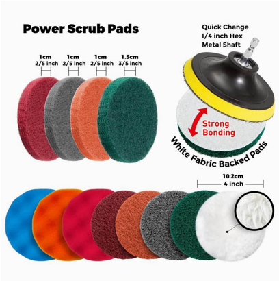 Poleringsæt til Boremaskine med 22 dele - Komplet Sæt til Alle Poleringsbehov