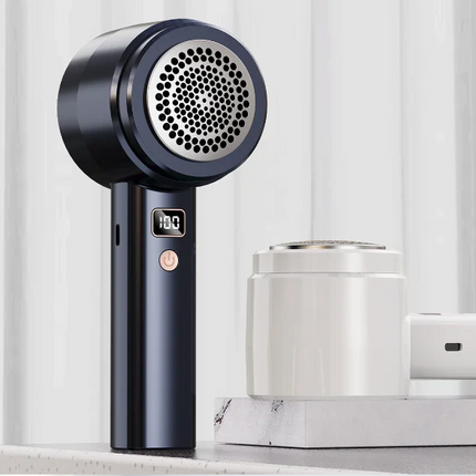 Effektiv luddborttagare med display - gör textilier som nya