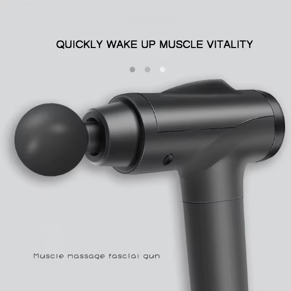 Kraftfuld Massage pistol med 6 Udskiftelige hoveder og med display