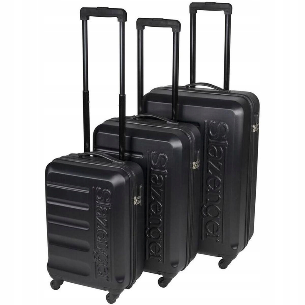 3-i-1 resväska Set – Small/Medium/Large i svart, robust och lätt