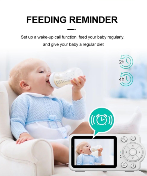 Babyvakt 2,8” Skärm – Trådlös utan WiFi, Mörkerseende & 2-vägs Ljud