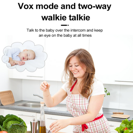 Babyalarm 2,8” Skærm – Trådløs uden WiFi, Nattesyn & 2-vejs Lyd