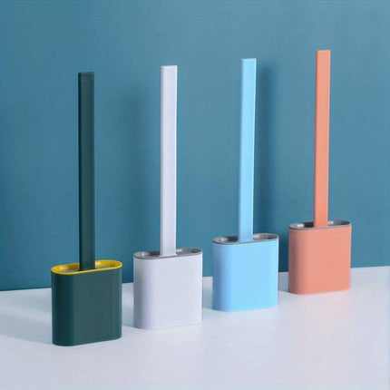 Toiletbørste med fladt silikone hoved - EKSTRA NEDSAT