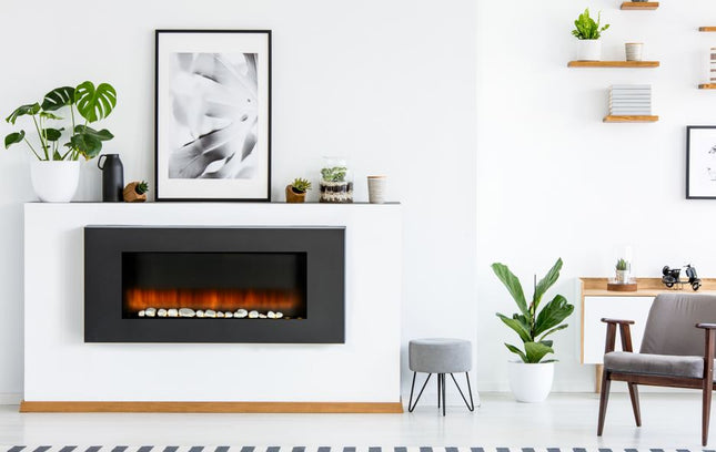 Pejs med Varme+flammeeffekt – Få varme i rummet