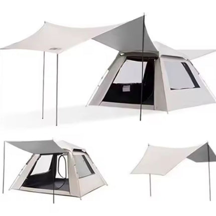Tält med tak och dörrnät – För 3-4 personer