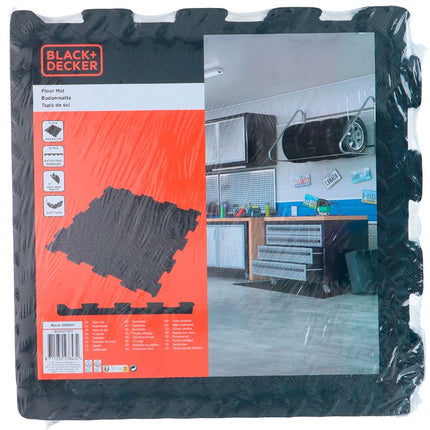 Black+Decker Gulvmåtte 6-pak – Beskyt Gulvet i Værksted og Garage