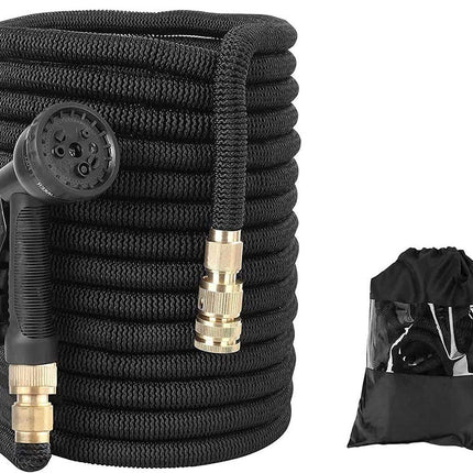 Utdragbar kvalitets trädgårdsslang med vägghållare, 3 längder