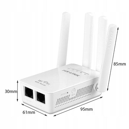 Kraftfuld WiFi-Signal Forstørker 300Mbps - Forøg Din WIFI Rækkevidde