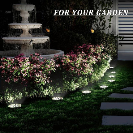 Utomhus solcellsspot 4 st. - med 20 LED-lampor Cold White
